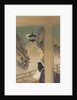 Murasaki Shikibu at Ishiyamadera Temple, based on the print…, ca. 1892 by Tsukioka Yoshitoshi