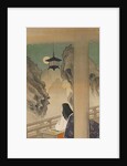 Murasaki Shikibu at Ishiyamadera Temple, based on the print…, ca. 1892 by Tsukioka Yoshitoshi