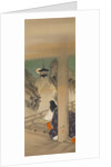 Murasaki Shikibu at Ishiyamadera Temple, based on the print…, ca. 1892 by Tsukioka Yoshitoshi