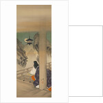 Murasaki Shikibu at Ishiyamadera Temple, based on the print…, ca. 1892 by Tsukioka Yoshitoshi