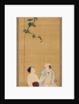 Enjoying the Evening Cool under a Gourd Trellis, early 19th century by Utagawa Toyohiro