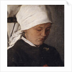 Peasant Girl with a White Headcloth, 1885 by Wilhelm Maria Hubertus Leibl