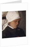Peasant Girl with a White Headcloth, 1885 by Wilhelm Maria Hubertus Leibl
