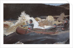 Shooting the Rapids, Saguenay River, 1905-10 by Winslow Homer