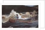 Shooting the Rapids, Saguenay River, 1905-10 by Winslow Homer