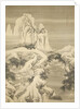 Inn and Travelers in Snowy Mountains, dated 1745 by Yuan Yao