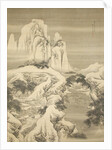 Inn and Travelers in Snowy Mountains, dated 1745 by Yuan Yao