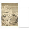 Inn and Travelers in Snowy Mountains, dated 1745 by Yuan Yao