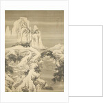 Inn and Travelers in Snowy Mountains, dated 1745 by Yuan Yao