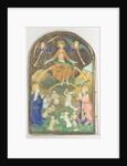 Manuscript Leaf with the Last Judgment, from a Book of Hours, ca. 1400 by Unknown