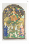 Manuscript Leaf with the Last Judgment, from a Book of Hours, ca. 1400 by Unknown