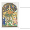 Manuscript Leaf with the Last Judgment, from a Book of Hours, ca. 1400 by Unknown