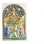 Manuscript Leaf with the Last Judgment, from a Book of Hours, ca. 1400 by Unknown