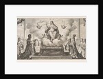 Almanach for 1639: Louis XIII and Anne of Austria Entrusting the Kingdom and the Prince un…, 1639 by Abraham Bosse