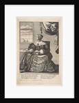 Seated Woman Holding a Book and Singing, mid to late 17th century by Abraham Bosse