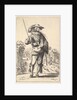 A gentleman with his head turned towards the right in profile, wearing a plumed hat and a …, 1629 by Abraham Bosse