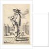 A gentleman, turned three-quarters to the left, wearing a hat and boots with spurs, carryi…, 1629 by Abraham Bosse