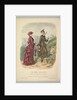 A Lady in a Hunting Costume with a Lady in Walking Costume on a Mountain Path from La Mode…, 1881 by Adèle-Anaïs Colin