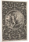 Paris in a Decorative Frame with Grotesques, ca. 1580-1600 by Adriaen Collaert