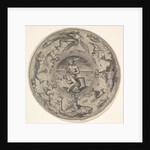 Arion on a Dolphin surrounded by a Border decorated with Sea Creatures, from a Set of…, 1580-1600 by Adriaen Collaert