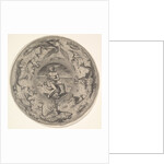 Arion on a Dolphin surrounded by a Border decorated with Sea Creatures, from a Set of…, 1580-1600 by Adriaen Collaert