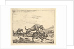 Fighting Dogs, from Different Animals, 1657 by Adriaen van de Velde