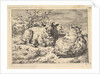 Two Recumbent Sheep, 1670 by Adriaen van de Velde