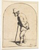 Peasant with Stick, 1610-85 by Adriaen van Ostade