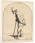 Peasant with Stick, 1610-85 by Adriaen van Ostade