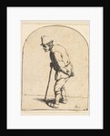Peasant with Stick, 1610-85 by Adriaen van Ostade