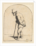 Peasant with Stick, 1610-85 by Adriaen van Ostade