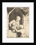 Little Girl Playing with a Baby in its Mother's Arms, 1610-85 by Adriaen van Ostade