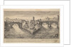 Plate 37: view of the church of San Bartolomeo all'Isola on Tiber Island, Rome, flanked by…, 1606 by Aegidius Sadeler II