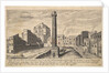 Plate 31: view of the column of Trajan, shown with its pedestal dug out from the earth, su…, 1606 by Aegidius Sadeler II
