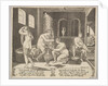 Plate 7: Psyche attended in her bath by nymphs, in the background right Psyche repr…, ca. 1520-36 by Agostino Veneziano