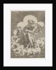 St. Matthew, seated on a cloud and dipping a quill into an inkwell held by an angel…, ca. 1518-20 by Agostino Veneziano