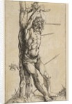 Saint Sebastian Tied to a Tree by Unknown