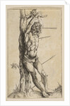 Saint Sebastian Tied to a Tree by Unknown