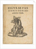 The Man of Sorrows Seated, title page of The Small Passion by Johann Mommard