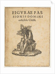The Man of Sorrows Seated, title page of The Small Passion by Johann Mommard