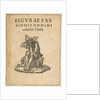 The Man of Sorrows Seated, title page of The Small Passion by Johann Mommard