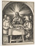 Christ in Emmaus, from The Small Passion, ca. 1510 by Albrecht Dürer