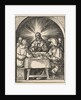 Christ in Emmaus, from The Small Passion, ca. 1510 by Albrecht Dürer