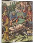 Christ Nailed to the Cross, from the Small Woodcut Passion by Albrecht Dürer