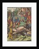 Christ Nailed to the Cross, from the Small Woodcut Passion by Albrecht Dürer