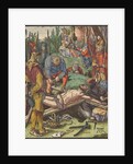 Christ Nailed to the Cross, from the Small Woodcut Passion by Albrecht Dürer