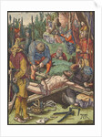 Christ Nailed to the Cross, from the Small Woodcut Passion by Albrecht Dürer