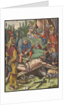 Christ Nailed to the Cross, from the Small Woodcut Passion by Albrecht Dürer