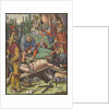 Christ Nailed to the Cross, from the Small Woodcut Passion by Albrecht Dürer