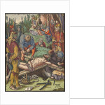 Christ Nailed to the Cross, from the Small Woodcut Passion by Albrecht Dürer